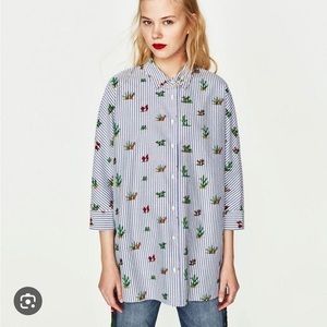 Zara Cactus print shirt